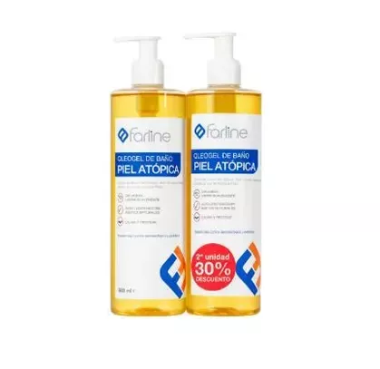 Pack oleo gel de baño piel atópica Farline